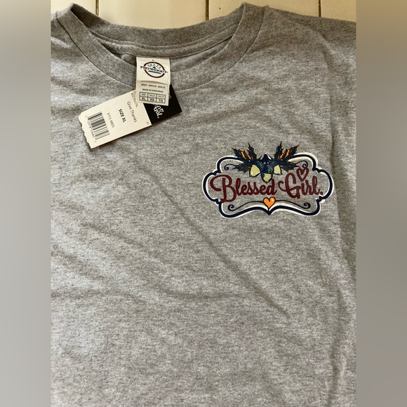 Blessed Girl Long Sleeve TShirt Give Thanks To The Lord Psalm 107:1 - Picture 3 of 4